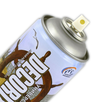 Лак-аэрозоль бесцветный матовый яхтный 520/200 мл DECORIX (А31) *1/12