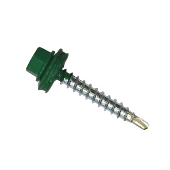 Саморез кровельный 4.8х35 мм BROZEX, RAL 6005, оцинкованная сталь