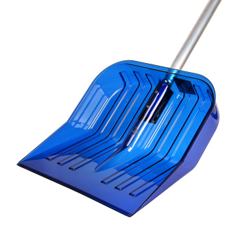 Лопата снегоуб поликарбонат 430х420 метал. с черенком и V-ручк. Синяя М8833  *3 Лопата снегоуб поликарбонат 430х420 метал. с черенком и V-ручк. Синяя М8833  *3