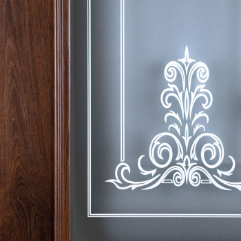 яяяДверь межкомнатная остеклённая ДЕКА Дуб Темный 700 мм Двери ГУД *1