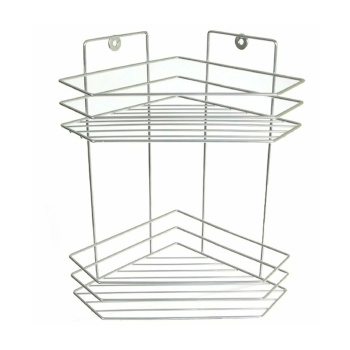 Полка угловая "Трапеция", 2-х ярусная, цвет хром   3277484