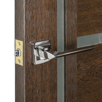 Дверное полотно остекленное BROZEX-WOOD Comfort-6, 2000х600х36 мм, кедр венге 3D