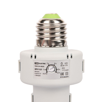 Фотореле ФРЛ-Т-Е27 15лк 100Вт с тайм. TDM SQ0324-0025 *1