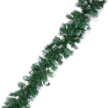 Гирлянда хвойная «Метель» 2.7 м Серпантин, d=25 см, ПВХ, шишки, белое напыление
