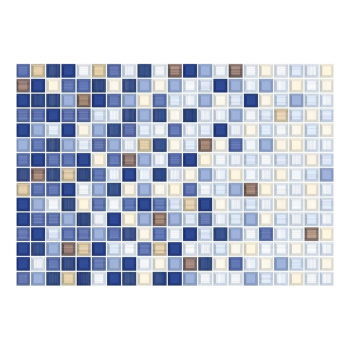 Плитка 40х28 см настенная 1.23 м² Пиастрелла Меланж, синий, геометрия