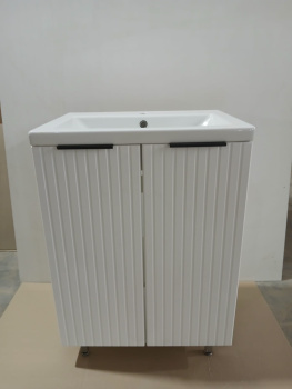 Тумба /BROZEX WOOD/ "Лойт 60" стронг белый (выписывать раковину БЛ322 - COMO 60) *1