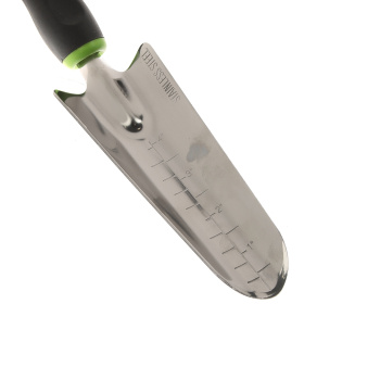 Совок посадочный L-315, узкий, нерж покр, двукомп пластик ручка, со шкалой (0456-2) ЦИ *1/12/72 Совок посадочный L-315, узкий, нерж покр, двукомп пластик ручка, со шкалой (0456-2) ЦИ *1/12/72