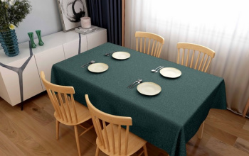 Клеенка на тканевой основе "Print" "Ткань" серо-еловый шир.1,37м GW-21651 "Great Way" *20