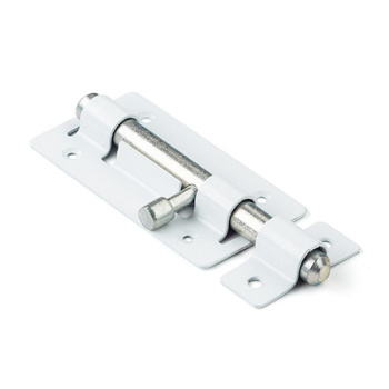 Задвижка дверная круглая ЗД-01 белая кругл.ригель (Киров) *1/20