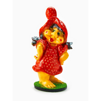Садовая фигура "Гном клубничка" 22х28х54см 780565