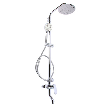 Смеситель д/ванны со стойкой для душа + ручной душ DEVIDA, коллекция GEMMA DVS1427-15 хром *1