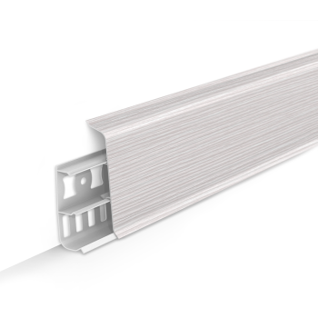 Плинтус напольный 2.2 м IDEAL Deconika, 70 мм, 255 ясень бьянко