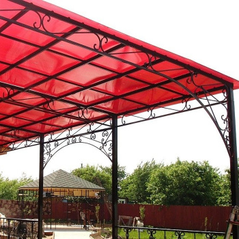 Поликарбонат 4 мм сотовый Главный агроном, 2.1х6 м, 0.47 кг/м², красный Поликарбонат 4 мм сотовый Главный агроном, 2.1х6 м, 0.47 кг/м², красный