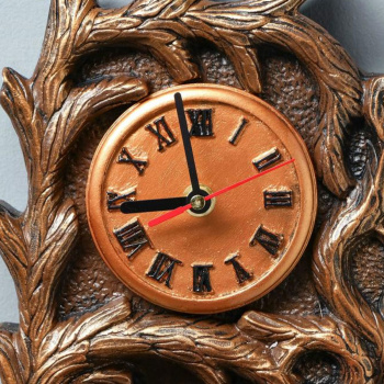 Часы "Волк №1", коричнево-золотистые, 50*17*13 см 5148560