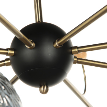 Люстра Verner Lighting K2097/8, 40 Вт, E27, 8 ламп, античная бронза/черный