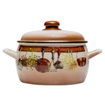 Кастрюля стальн. эмалир. "Кухня" 5,3л d220мм Металл.кр. 2298 ("МЕТРОТ" Сербия) *1/4 Кастрюля стальн. эмалир. "Кухня" 5,3л d220мм Металл.кр. 2298 ("МЕТРОТ" Сербия) *1/4