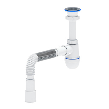 Сифон бутылочный 1 1/2"*40 с гибкой трубой 40x40/50 АНИ ГРОТ А0115 *1/25