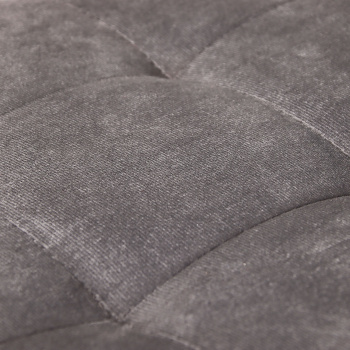 Пуф ЛОФТ ЛАЙН, 40х40х42 см, квадрат, велюр, серый