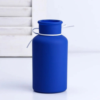 Ваза матовая «Волшебство вокруг нас» синяя, 16 х 8 х 8 см   7841558