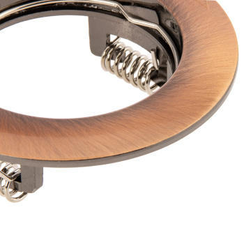 Светильник встраиваемый MR16 DL100 GU5.3 Ecola литой Черненая Медь 24x75 FR1601EFF *10/100