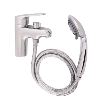 Смеситель для ванны Potato P1409, с комплектом, короткий излив, однорычажный