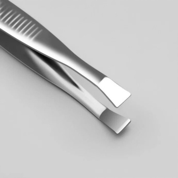 Пинцет №1 прямой широкий 8,5см серебр пакет QF