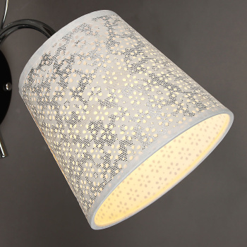 Бра N1944/1W BK+CH E27 1*40Вт (250*280*160) *1