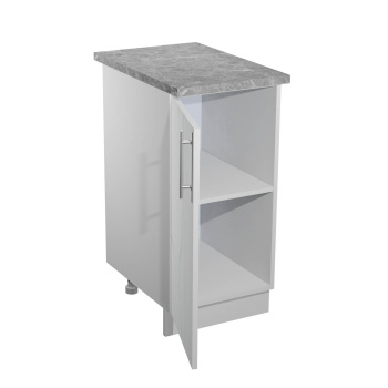 Шкаф напольный 400х850х600 мм BROZEX-WOOD Camellia, с дверцей, серый / юта