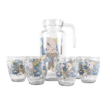 Набор для напитков стекло "Дрим Блю": Кувшин 1,3л + 6 стаканов 285мл 95972 "Pasabahce" *1/2