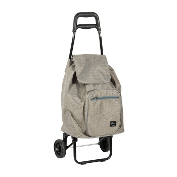 Сумка-тележка на колёсах хозяйственная 45л "Дорожная" цвета: "микс" СХ2 "Haushalt" "Ника" *1/4