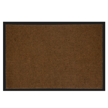 Коврик влаговпитывающий 60*90 см ребристый  коричневый "KOVROFF" (арт.20303) *1/10 (МШ24)