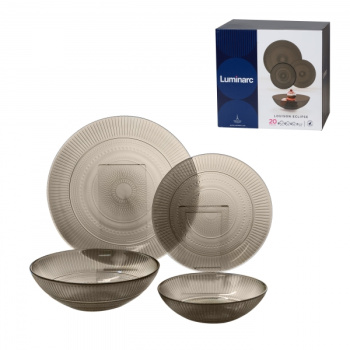 яяяНабор столовый стекло Luminarc 20пр/6перс. "Луиз Эклипс" N8081 (Франция)    *1