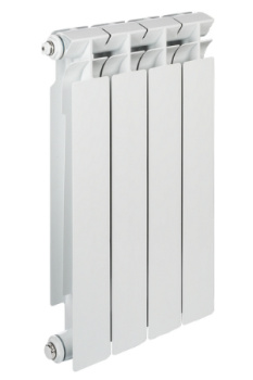 Радиатор биметаллический 4 секции TENRAD, 500 мм, белый