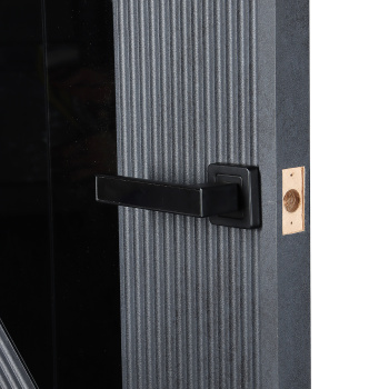 Дверное полотно остекленное ПВХ Нью-Йорк бетон графитТ 700 мм Аркада