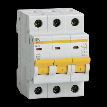 Авт.выкл. 3п С 20А ВА 47-29 4.5кА ИЭК MVA20-3-020-С  *1