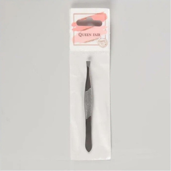 Пинцет №1 узкий прямой 8,5см сереб.пакет QF 1271207