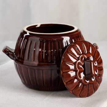 яяяГоршок для запекания "Бочка", 0.7 л