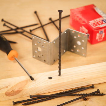 Саморез по дереву 4.8х152 мм BROZEX, крупная резьба, фосфатированные Саморез по дереву 4.8х152 мм BROZEX, крупная резьба, фосфатированные