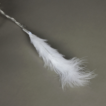 Гирлянда «Занавес» Luazon Lighting, 3х1.4 м, 8 режимов, белый, перья, 80 LED, IP20, 220 В