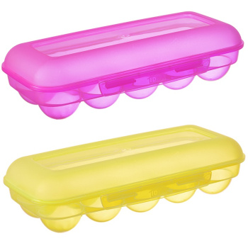 Контейнер д/яиц пластм. (на 10шт) прямоуг. 170x70x115мм М1209 ("М-Пластика") *1/28