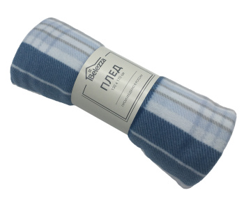 Плед флисовый 130*170см Maestro серый Belezza *1