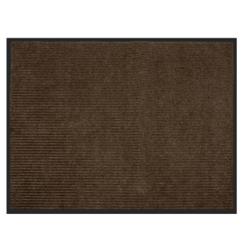 Коврик влаговпитывающий 90*120 см  ребристый коричневый "KOVROFF" (арт.20403)  *1/6 (ОУ09)