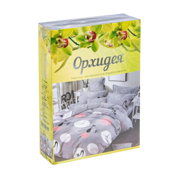 Постельное белье 1,5сп бамбук Орхидея 4598, наволочки 70*70см - 2шт *1