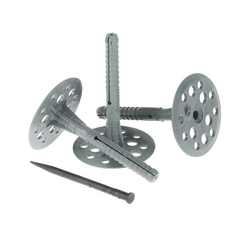 Дюбель 10х90 мм для теплоизоляции BROZEX IZO, пластмассовый гвоздь, серый, 50 шт.