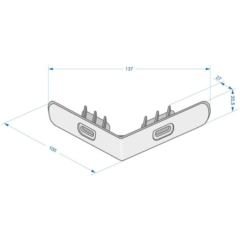Стартовый угол STEIN,STERN,SLATE Дёке