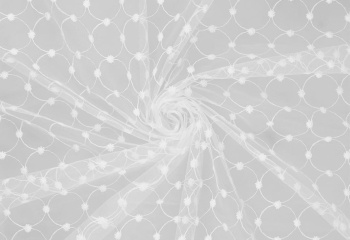 Тюль Ажур 300*260 с утяжелителем белый (Легранд) *1