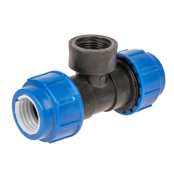 Тройник ПНД компрессия Ø 32х1"х32 внутр. резьба *1/75