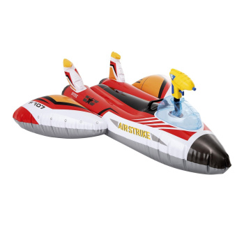 Плот для плавания «Самолет», 117 х 117 см, с водной пушкой, от 3 лет, до 40 кг, 57536NP, цвета микс