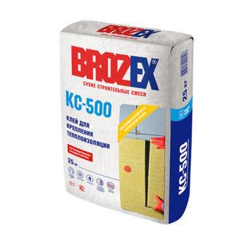 Клей для приклеивания теплоизоляции КС-500 25,0 кг BROZEX *56