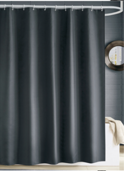 Штора  для ванной "Potato" п/эстер, черная P8873 *1/10